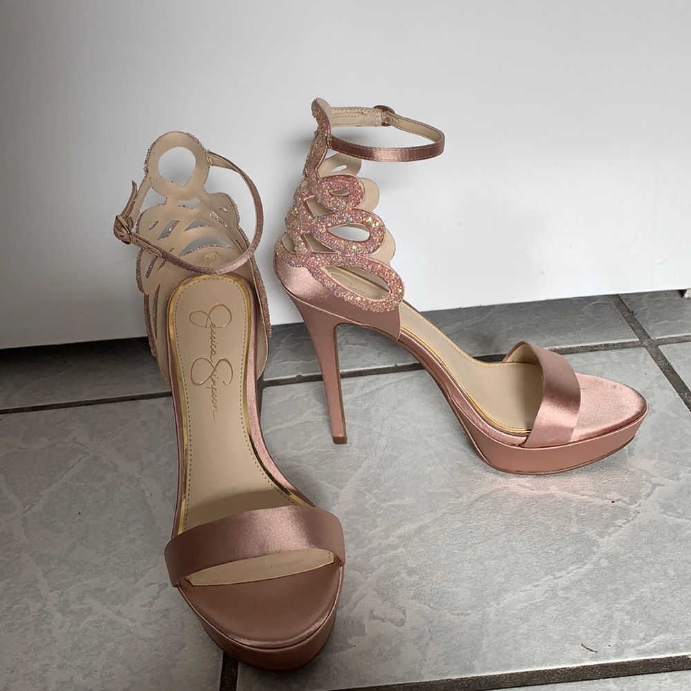 Jessica Simpson sparkly stilettos